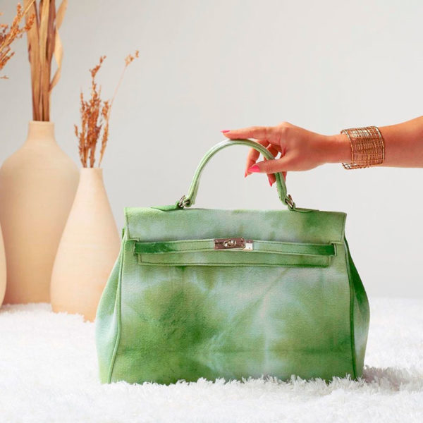 Sac Sarah H36 vert Tie and Dye Luna Sarah Marrakech