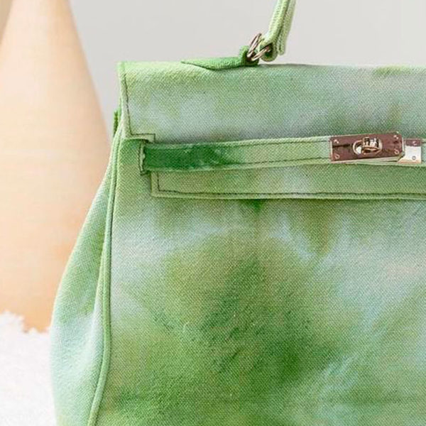 Sac Sarah H36 vert Tie and Dye Luna Sarah Marrakech