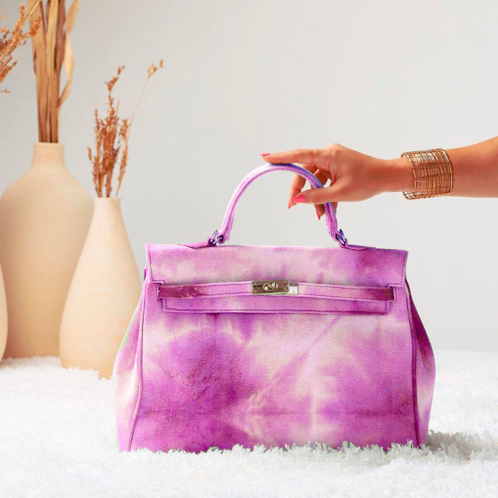 Sac Sarah H36 fushia Tie and Dye Luna Sarah Marrakech
