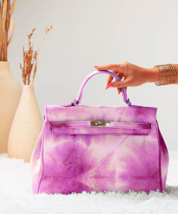 Sac Sarah H36 fushia Tie and Dye Luna Sarah Marrakech