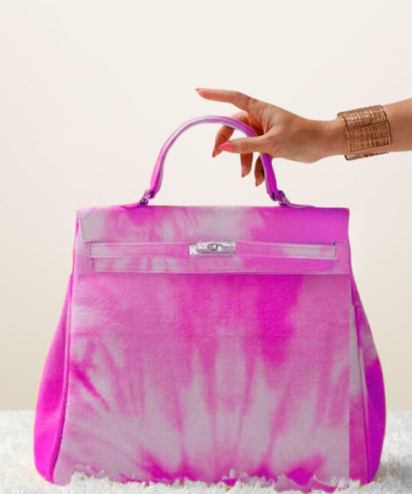 Sac Sarah H48 fushia Collection Tie and Dye Lune Sarah Marrakech