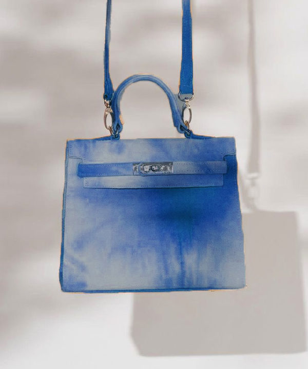 Sac Sarah Mini bleu collection tie and dye Luna Sarah Marrakech