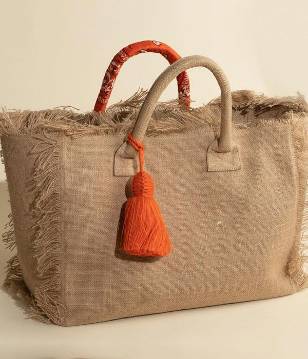 Cabas en toile de jute naturelle Luna Sarah Marrakech