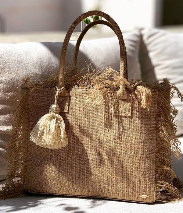 Cabas en toile de jute naturelle Luna Sarah Marrakech