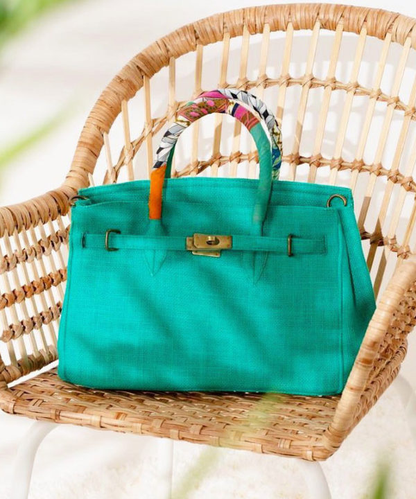 Sac Luna H36 collection Toile de jute teintée Luna Sarah Marrakech