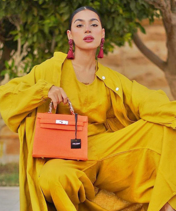 Collection de sac en toile de jute teintée Luna Sarah Marrakech