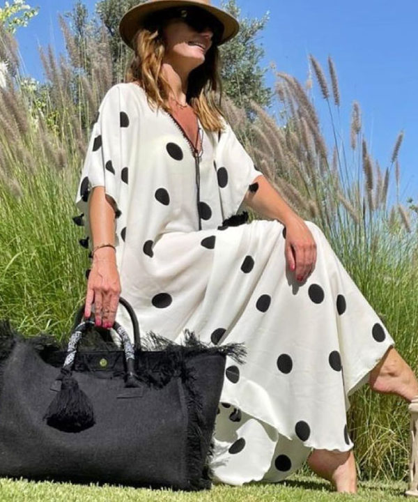 Cabas Fettah Grand en toile de jute teintée Luna Sarah Marrakech