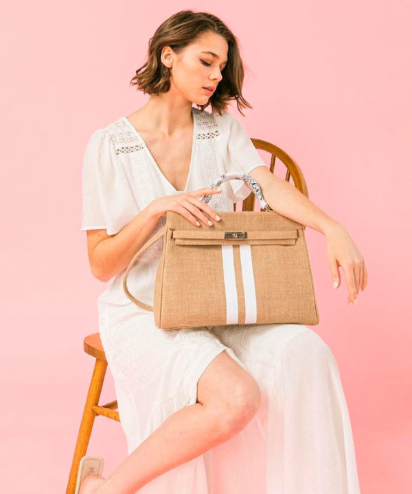 Sac Sarah H48 Toile de jute Luna Sarah Marrakech