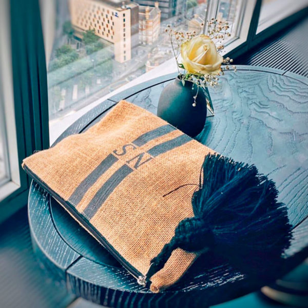 Pochette L : Collection Toile de jute naturelle